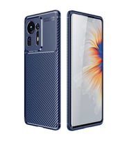 Xiaomi Mi Mix 4 Kılıf Karbon Silikon Case (Lacivert)