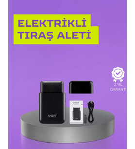 Kart Tasarımlı Şarjlı Tıraş Makinesi  2 Başlıklı Hassas Kesim