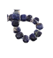 Sodalit Taşı Yassı Dikdörtgen Kesim 20x15mm Doğal Taş Dizi