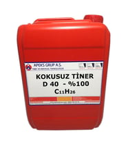 KOKUSUZ TİNER D-40 %100 - 10 Lt