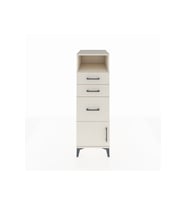 Kronos Dolap Tek Raflı 3 Çekmeceli Tek Kapaklı 44x59x134 Aytaşı-Aytaşı