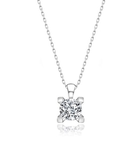 KEDİ 925 AYAR SWAROVSKİ TAŞLI KOLYE