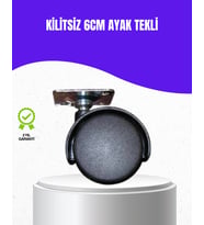 6 cm Kilitsiz Masa Ayağı Tekli Döner Tekerlek
