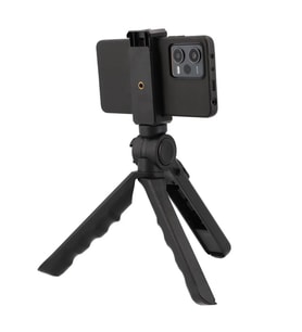 Ayex F6 2-in-1 Katlanabilir Masa Tripod & Selfie Stick – Telefon Tutucu ve Bluetooth Uzaktan Kumandalı (Siyah)