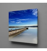 KÖPRÜ VE DENİZ KANVAS TABLO 170x170cm