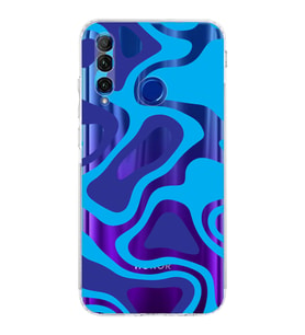 Huawei Honor 20 Lite  Kamera korumalı Kapak Renkli Desen Tasarımlı  Şeffaf Kılıf