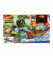 Hot Wheels Monster Trucks Renk Değiştiren Araçlar Timsahdan Kaçış Oyun Seti