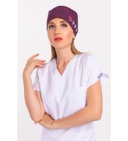 Unisex Mürdüm Kalp Ritim Nakışlı Doktor Hemşire Hastane Medikal Cerrahi Bonesi
