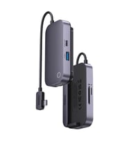 Baseus Padjoy Serisi 6 in 1 Type-C HUB USB-C - USB 3.0 + HDMI + USB-C PD + jak 3,5 mm + SD/TF