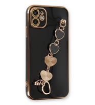 Pilelistore   iPhone 12 Kılıf Esila Silikon - Siyah