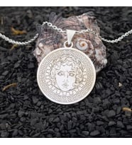 Kişiye Özel 925 Ayar Gümüş Apollo (Güneş Antik Yunan Tanrısı) Kolye (Gümüş)