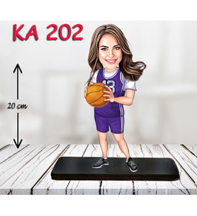 Kişiye Özel Ahşap Biblo - Sporcu Kadın Karikatür Biblo - Sporcu Biblo 15