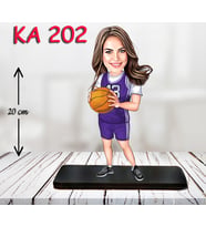 Kişiye Özel Ahşap Biblo - Sporcu Kadın Karikatür Biblo - Sporcu Biblo 15