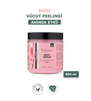 Noreana Vegan Formüllü Body Scrub - Nemlendirici & Arındırıcı Vücut Peelingi Sakız 800 ml