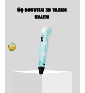 3d Kalem Ergonomik Ve 1.75 Mm Filament Destekli Fdm Yazıcı Kalemi