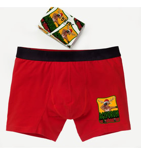 Erkek Yılbaşı Hediyesi Açıyorum Yeni Yıl Boxer Tasarım Kutulu (Kırmızı)
