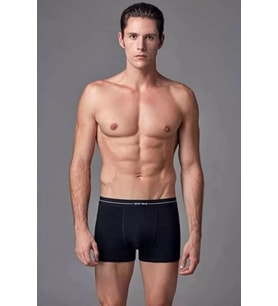 Ers015 Erkek Compact 3 Lü Boxer Siyah-lacivert-gri