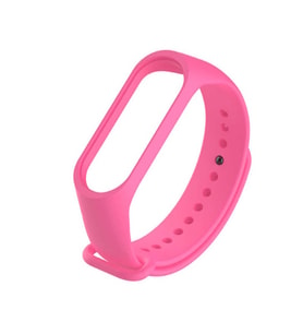 Mi Band 3 ile Uyumlu Silikon Kayış Pembe