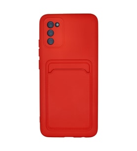 Northcity Newface Samsung Galaxy A02s Kılıf Kelvin Kartvizitli Silikon - Kırmızı