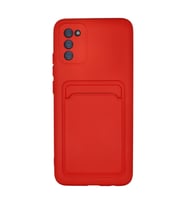 Northcity Newface Samsung Galaxy A02s Kılıf Kelvin Kartvizitli Silikon - Kırmızı