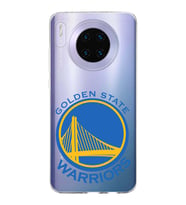 Huawei Mate 30 Uyumlu Kapak Golden State Warriors Tasarımlı Şeffaf Silikon Kılıf