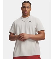 Under Armour Ua M Logo Emb Heavyweıght Ss Beyaz Erkek T-Shirt 1373997-110