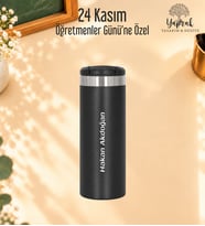 Öğretmenler Günü Hediyesi Kişiye Özel İsim Baskılı 500 Ml Renkli Termos