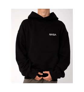 Unisex Oversize Nasa Kapüşonlu Sweatshirt