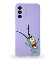 Samsung Galaxy M23 Uyumlu Lansman Kılıf Altı Kapalı İçi Kadife   Plankton Tasarımlı  Kapak (Şeffaf)