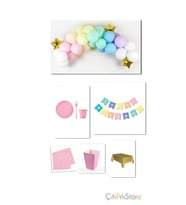 Makaron Balon Doğum Günü Seti
