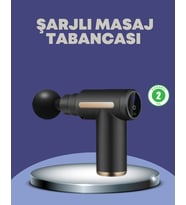 Northcity Sporcu Kas Masaj Tabancası 6 Kademe Güçlü Titreşim 4 Başlık Şarjlı Masaj Aleti - Evde Rahatlama