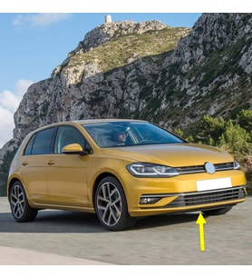 VW Golf 7.5 2017-2020 Ön Tampon Alt Kaplama Spoyler 5G0805915J