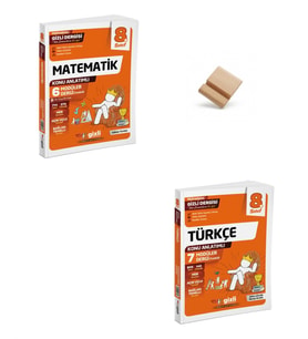 Gizli LGS 2027 8. Sınıf Matematik ve Türkçe Konu Anlatımlı Modüler Dergi + Telefon Standı