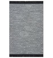 Makine Kaymaz Yıkanabilir Antrasit Geometrik Salon Halısı Mutfak Halısı Koridor Halısı Yolluk grey