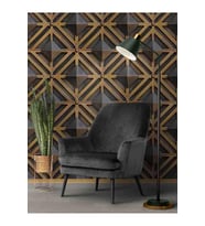 Dreamwall 3D Geometrik Desenli Silinebilir Tekstil Duvar Kağıdı (Çok Renkli)
