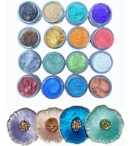 Lexroo Reçine 16lı Toz Pigment Boya Seti 16x10ml Reçine Mini Pigment A2