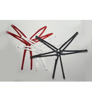 ASM1219 Kadın 3 Lü Karışık Renkler Yıldızımsın Çift Lastik Tanga (Çok Renkli)