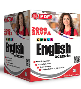 Kodlarla İngilizce Öğreten Eğitim Seti (2000 PDF Sayfası)