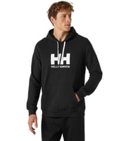 Helly Hansen Logo Kapüşonlu Erkek Sweatshirt HHA.33977 990 (Siyah)
