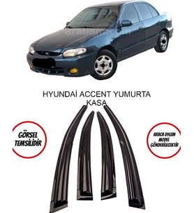 Hyundai Accent Cam Rüzgarlığı 4lü 1998-2003 Arası