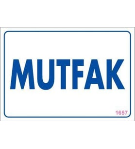 Mutfak Uyarı Levhası 17,5x25 KOD:1657