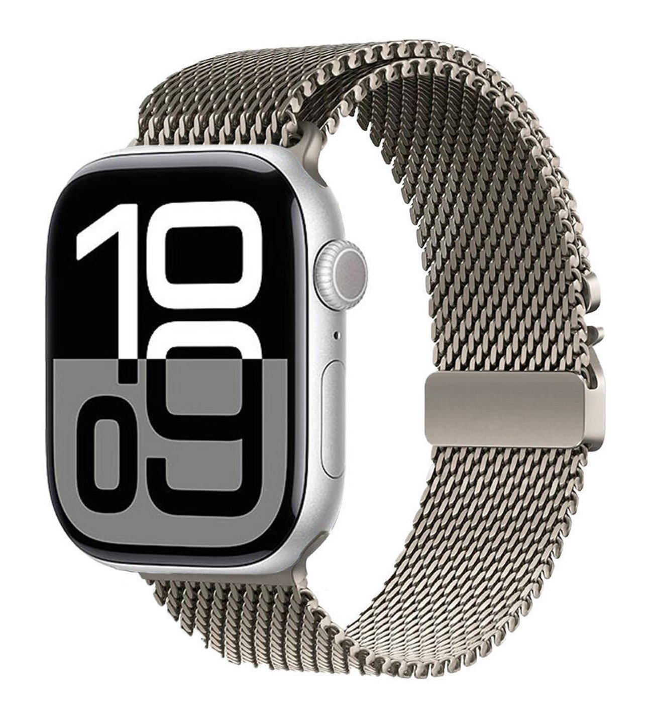 Gpack Apple Watch Series 8 45mm Kordon Metal Tokalı Kalın Hasır KRD121
