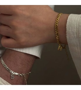 KİŞİYE ÖZEL HARFLİ GURMET ÇİFT BİLEKLİK (SEVGİLİLER GÜNÜ ÖZEL GÜN DOĞUM GÜNÜ HEDİYE )