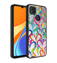 Xiaomi Redmi 10A Kılıf Aynalı Desenli Kamera Korumalı Parlak Zore Mirror Kılıf Kalp
