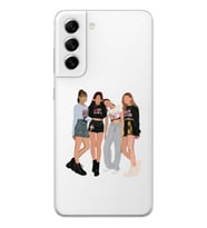 Samsung Galaxy S22 Uyumlu Blackpink Tasarımlı Şeffaf Telefon Kılıfı