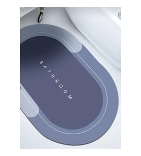 Süper Su Emici Kaymaz Tabanlı Nappa Banyo Paspası