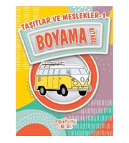 Taşıtlar ve Meslekler 1 Boyama Kitabı