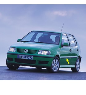 VW Polo HB 2000-2002 Ara Kasa Sol Ön Kapı Çıtası 6N4853071