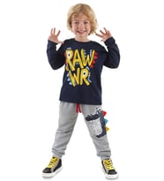 Rawr Erkek Çocuk T-shirt Pantolon Takım (Lacivert)