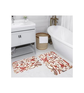 Eliana Home Baskılı 2'li Banyo Paspas Takımı RVG5050